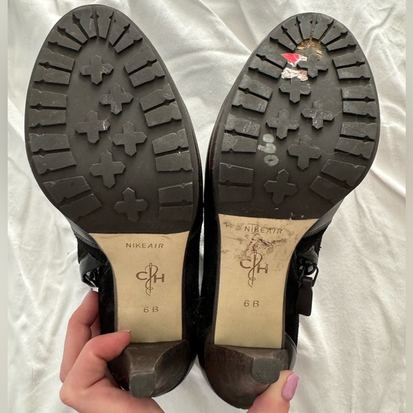Cole Haan Nike Air Black Heels Size 6 - Picture 3 of 4